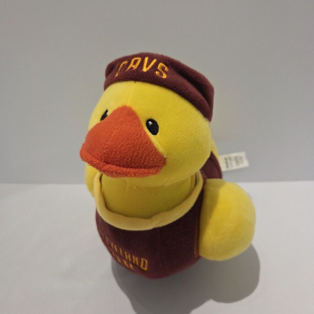 Cleveland Cavaliers Cavs Yellow Duck Plush Red Uniform 8"
